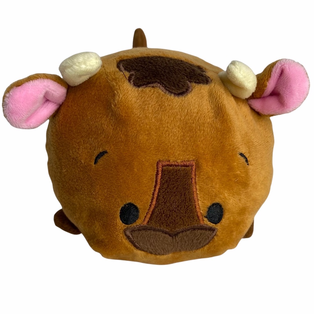 bun BUN! round stackable baby Stuffed tan bull cow brown the Bull